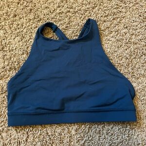Lululemon Energy Bra High Neck (Blue Night Diver)